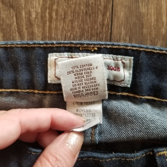 PRVCY Santa Monica Low Rise Dark Wash Bootcut Jeans Size 26 - Picture 8 of 13